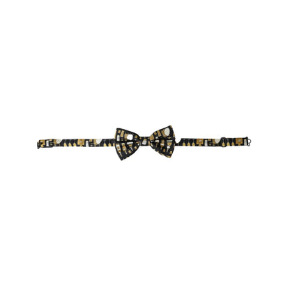Dolce & Gabbana Black Silk Cocktail Adjustable Neck Men Bow Tie