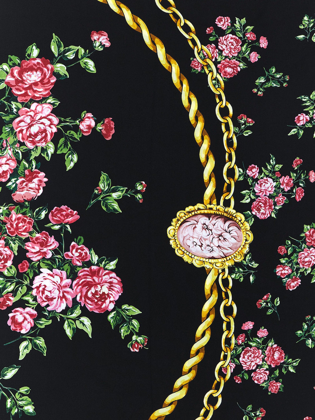 Dolce &amp; Gabbana Black Silk Scarf