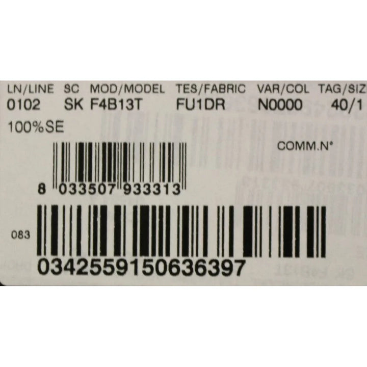 Dolce & Gabbana Black Silk Transparent Above Knees Skirt