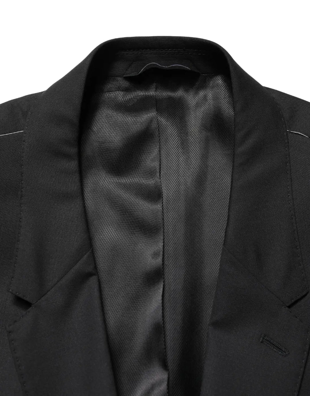 Dolce &amp; Gabbana Black Single Breasted 2 Button Suit Jacket