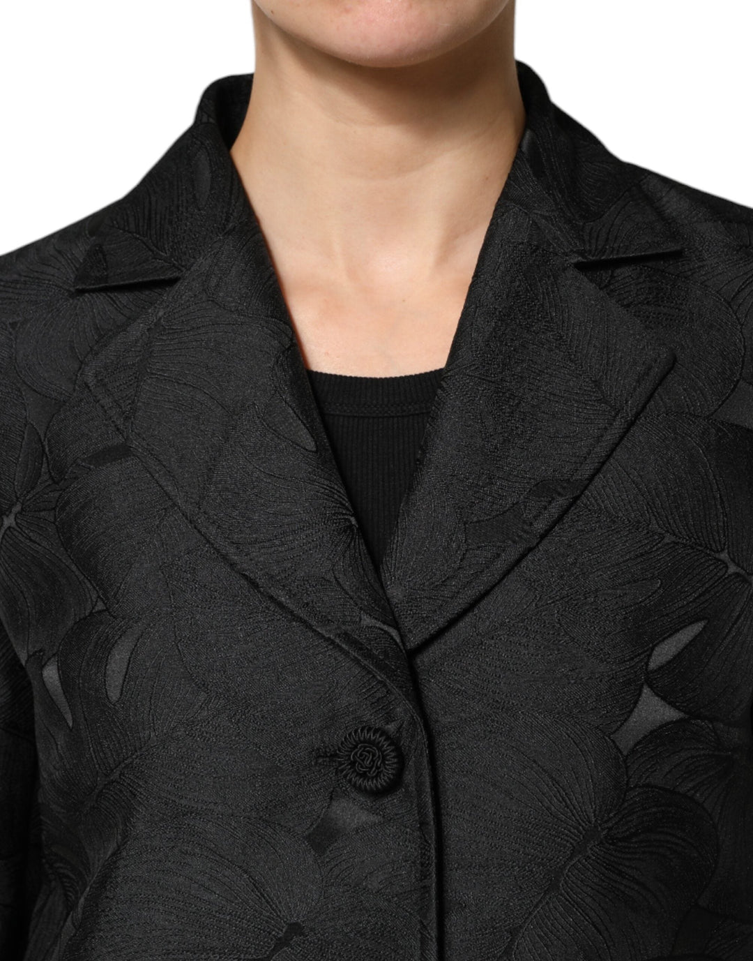 Dolce &amp; Gabbana Trench Coats - Black Single Breasted Coat Jacket