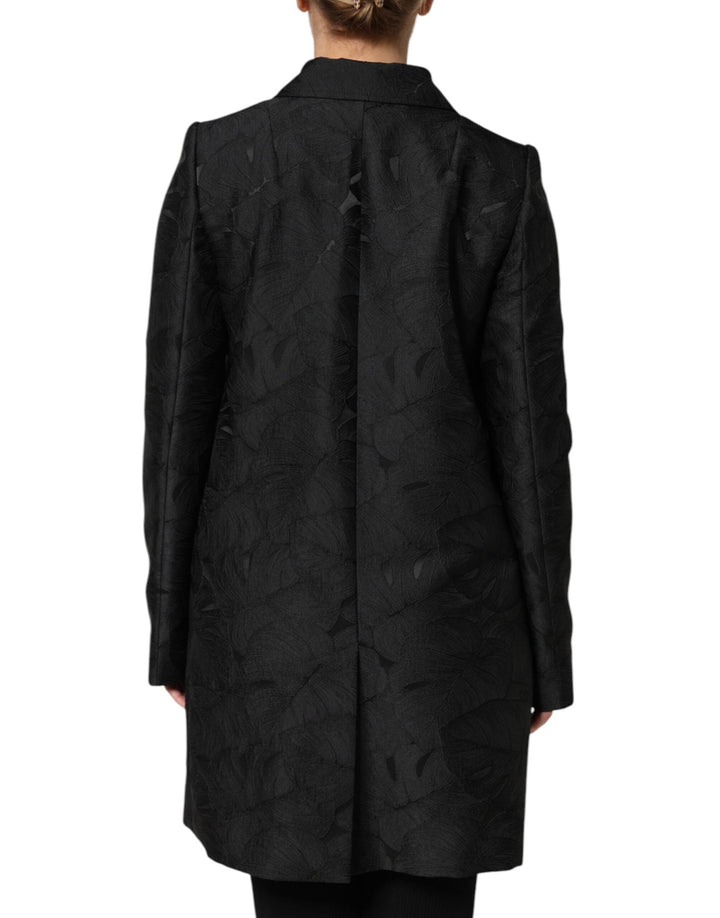 Dolce &amp; Gabbana Trench Coats - Black Single Breasted Coat Jacket