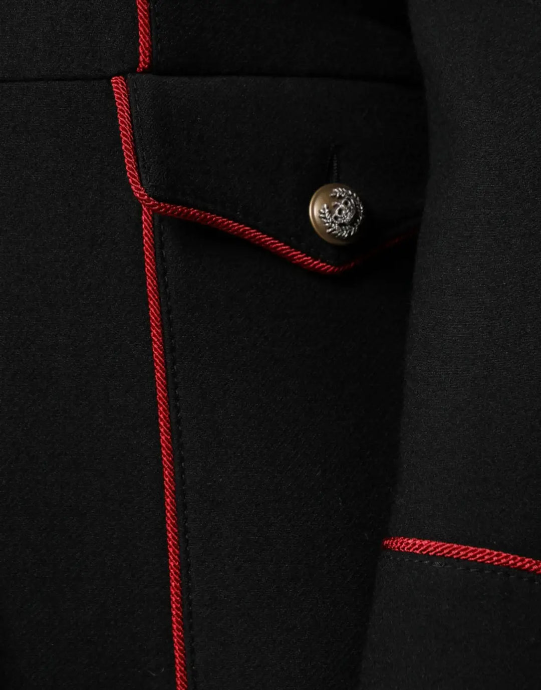 Dolce &amp; Gabbana Black Single Breasted Trench Coat Jacket