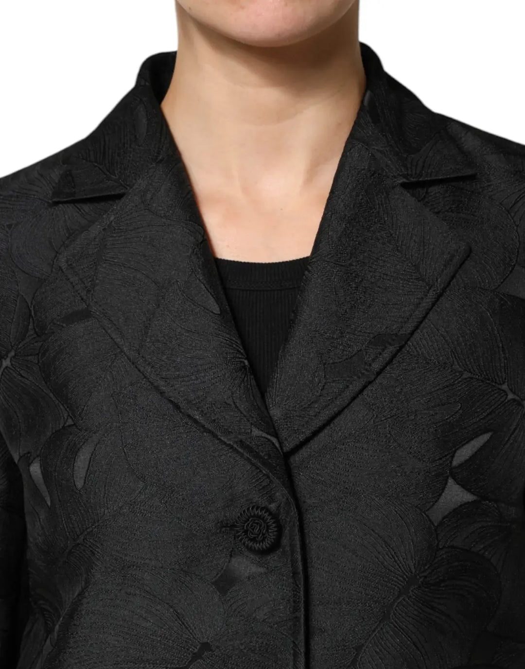 Dolce &amp; Gabbana Black Single Breasted Trench Coat Jacket