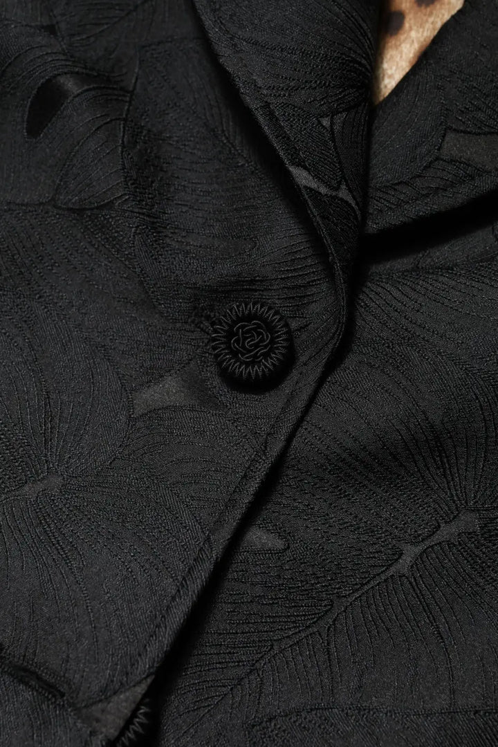 Dolce &amp; Gabbana Black Single Breasted Trench Coat Jacket