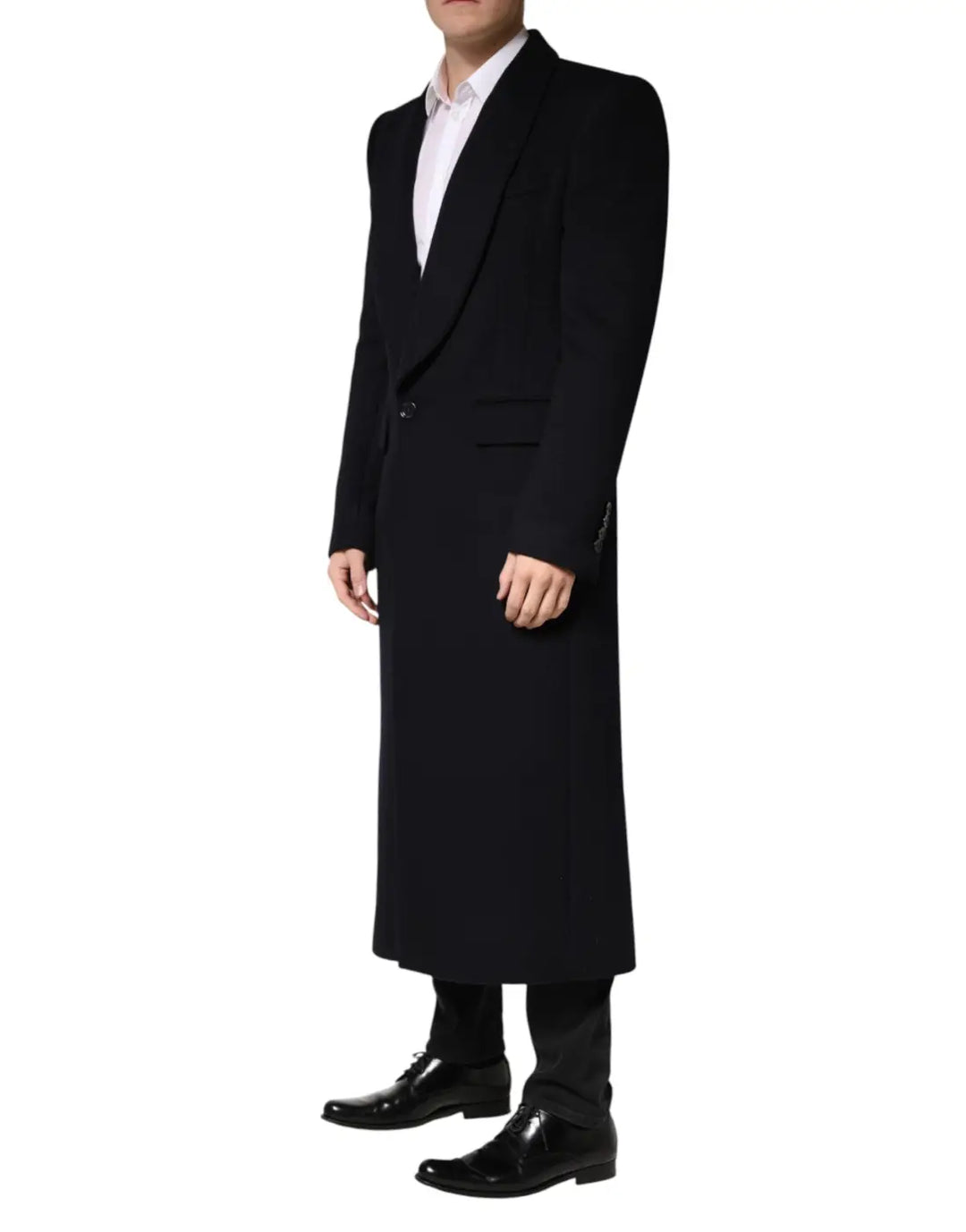 Dolce &amp; Gabbana Black Single Breasted Trench Coat Jacket