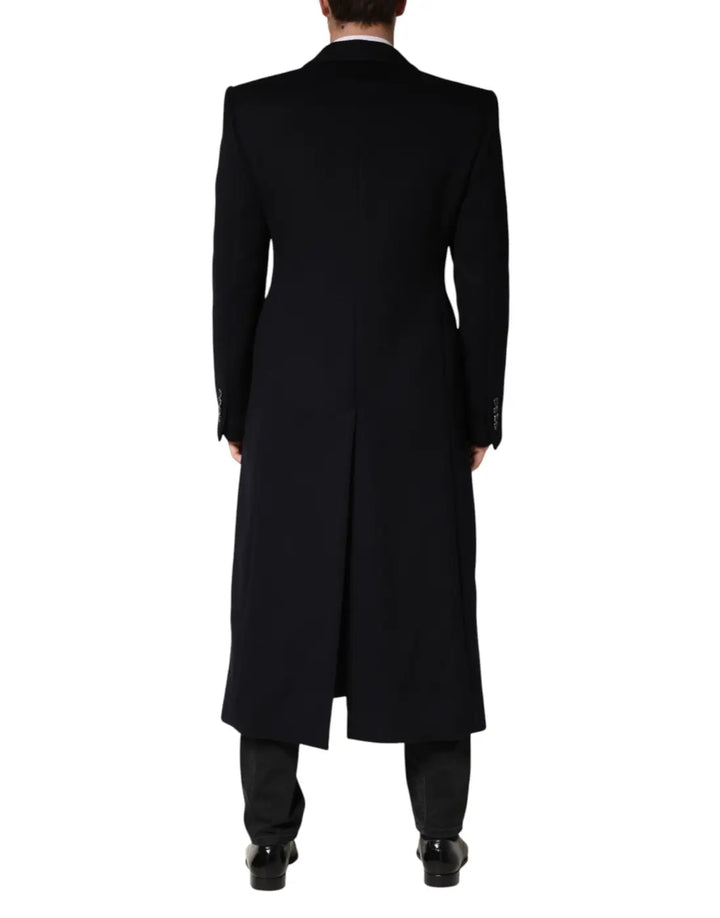 Dolce &amp; Gabbana Black Single Breasted Trench Coat Jacket