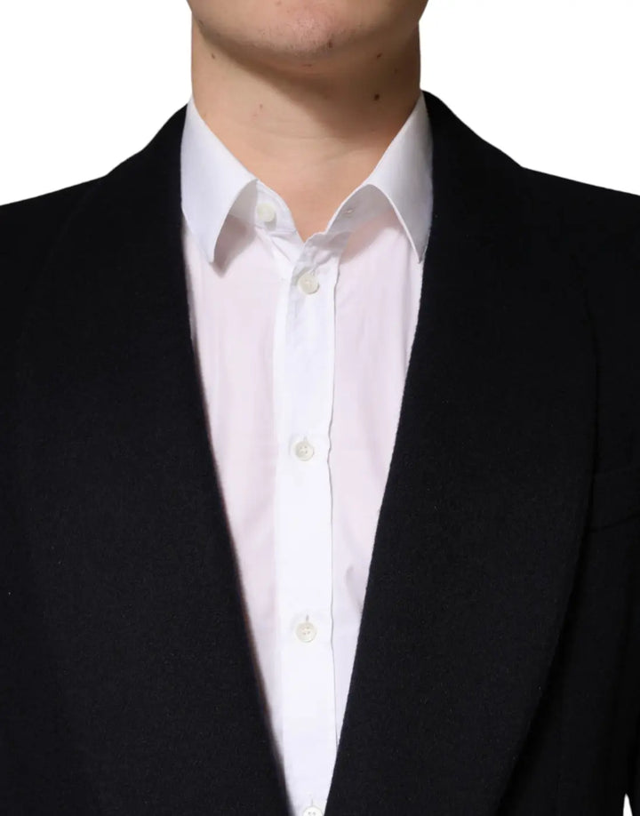 Dolce &amp; Gabbana Black Single Breasted Trench Coat Jacket