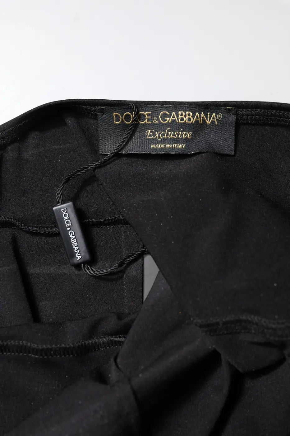 Dolce &amp; Gabbana Black Sleeveless Bodycon Women Jumpsuit Dress