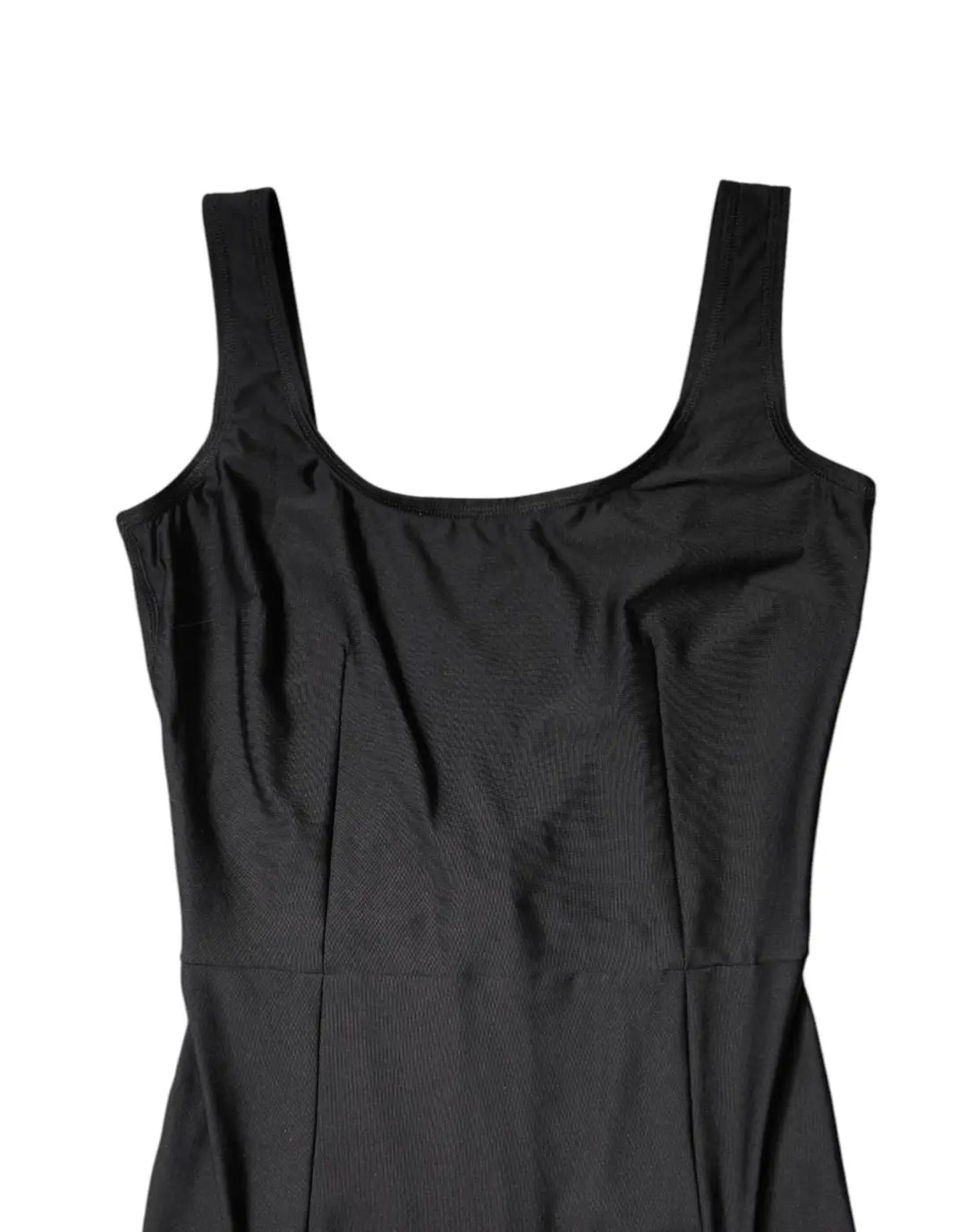 Dolce &amp; Gabbana Black Sleeveless Bodycon Women Jumpsuit Dress