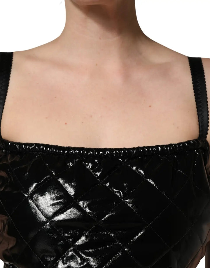 Dolce &amp; Gabbana Black Sleeveless Romper Jumpsuit Dress