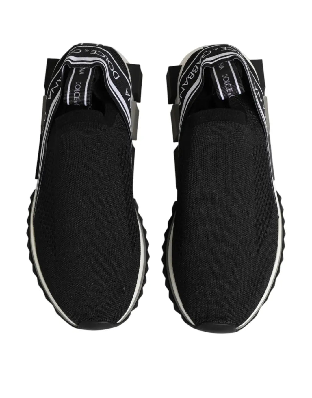 Dolce &amp; Gabbana Black Slip On Sorrento Low Top Sneakers Shoes
