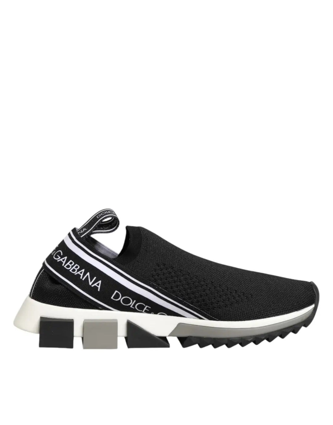 Dolce &amp; Gabbana Black Slip On Sorrento Low Top Sneakers Shoes