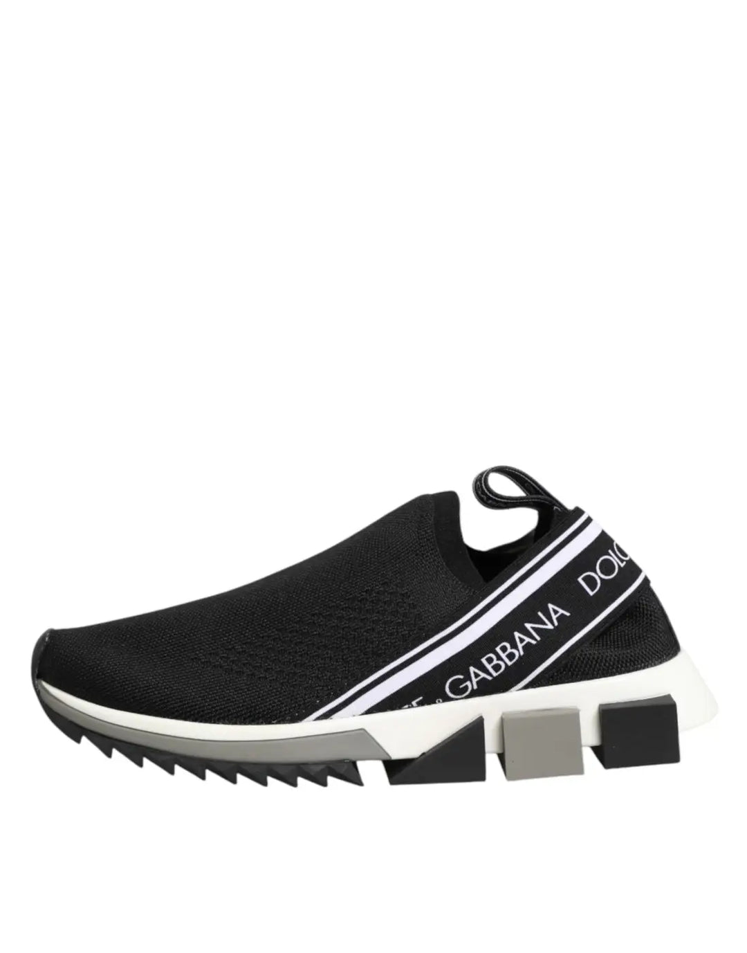 Dolce &amp; Gabbana Black Slip On Sorrento Low Top Sneakers Shoes