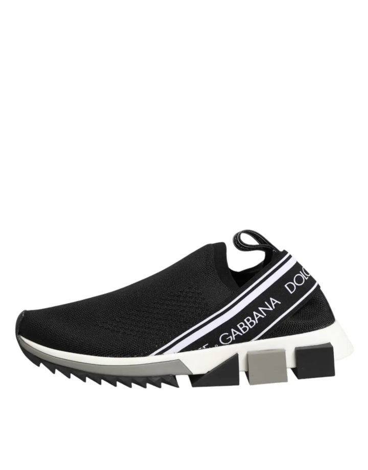 Dolce &amp; Gabbana Black Slip On Sorrento Low Top Sneakers Shoes