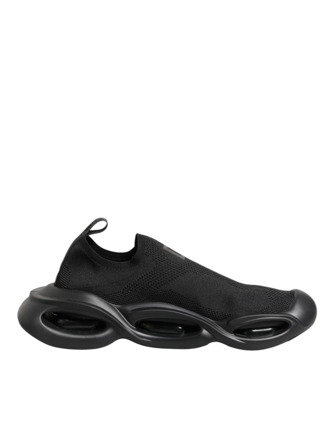 Dolce &amp; Gabbana Black Slip on Wave Low Top Sneakers Shoes