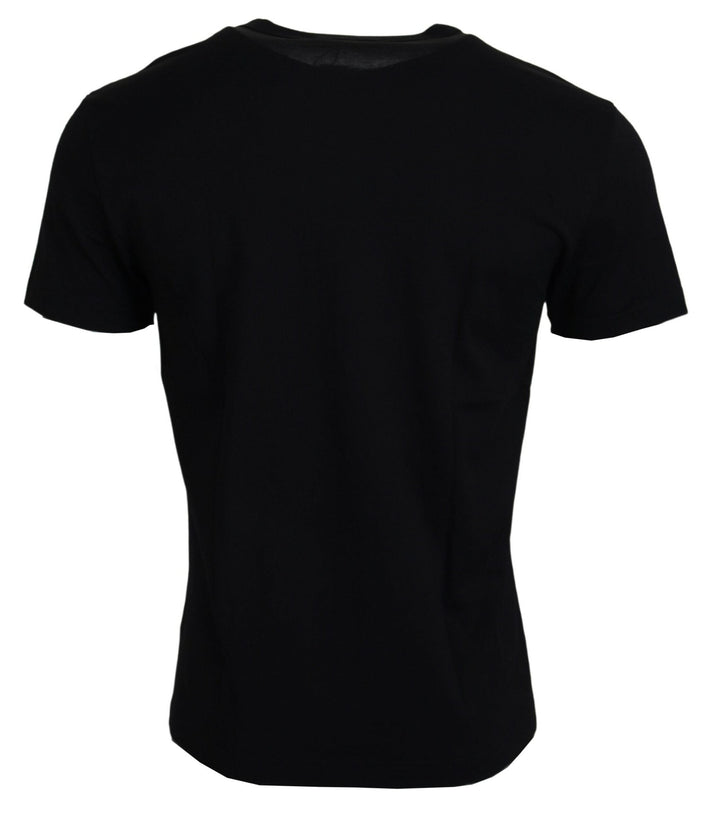 Dolce &amp; Gabbana Black Sneak Peek Cotton Short Sleeve T-shirt