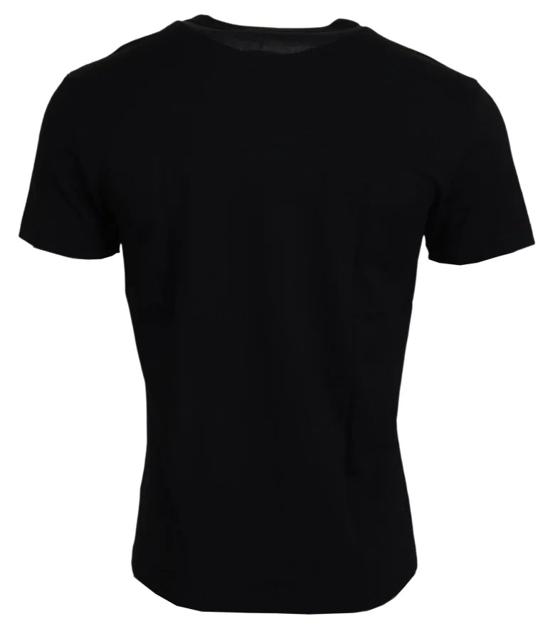 Dolce &amp; Gabbana Black Sneak Peek Cotton Short Sleeve T-shirt