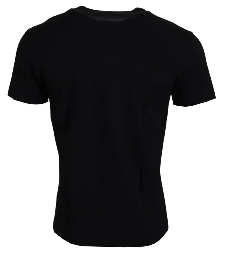Dolce &amp; Gabbana Black Sneak Peek Cotton Short Sleeve T-shirt