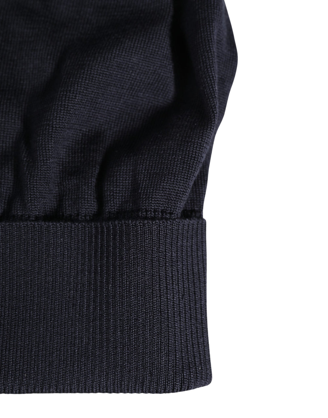 Dolce &amp; Gabbana Black Solid Wool Knitted Winter Beanie Cap Hat