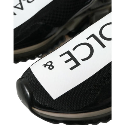 Dolce Gabbana Black Sorrento Sneakers Iconic Logo Flair &