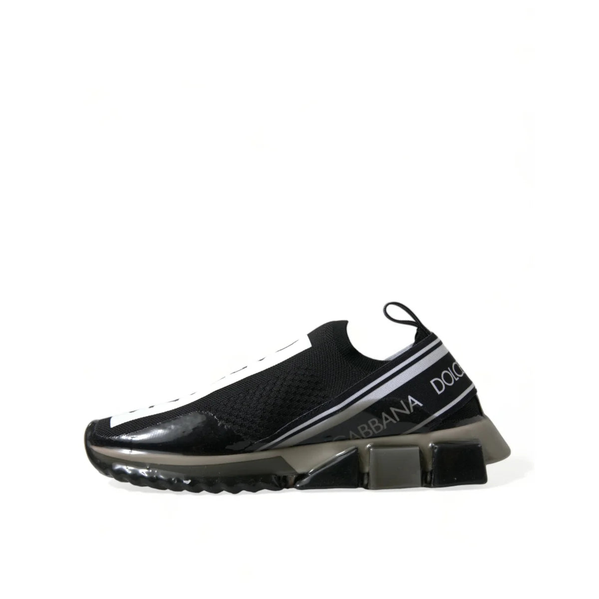 Dolce Gabbana Black Sorrento Sneakers Iconic Logo Flair &