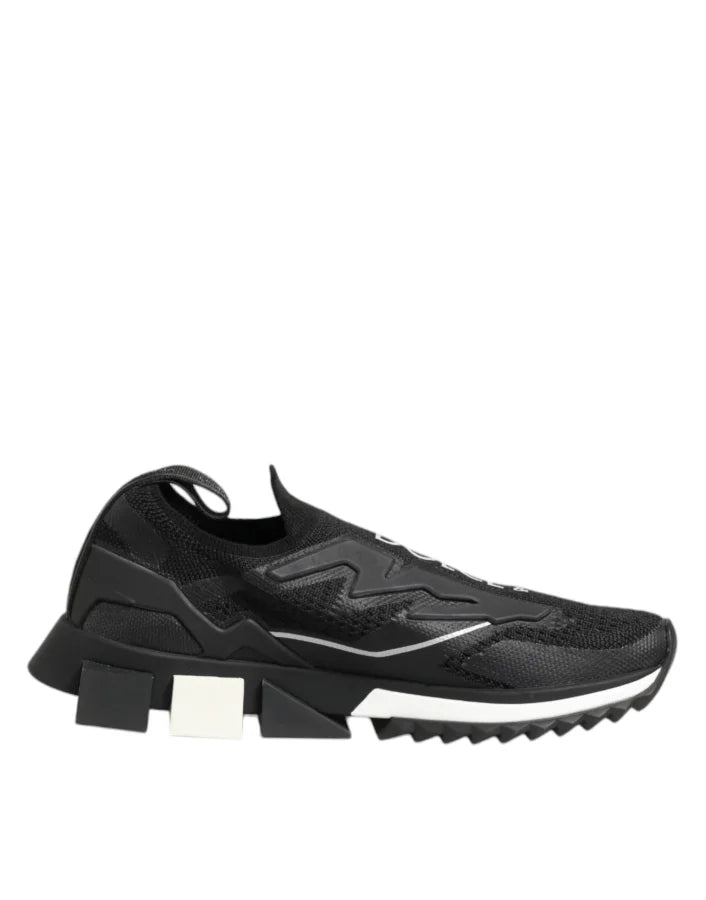 Dolce &amp; Gabbana Black SORRENTO Sport Stretch Sneakers Shoes