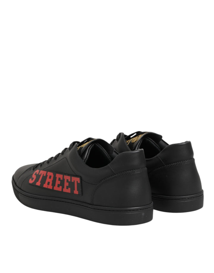 Dolce &amp; Gabbana Black Street Life Low Top Men Sneakers Shoes