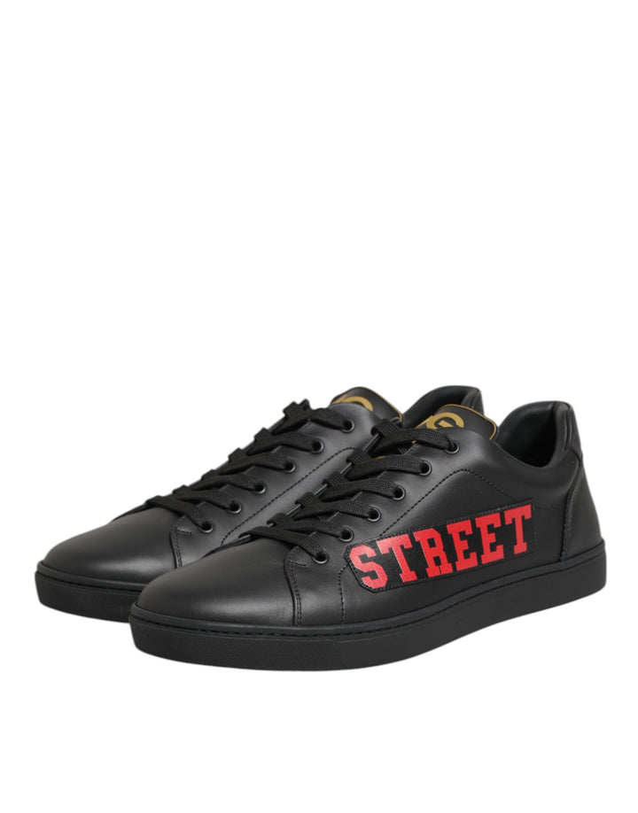 Dolce &amp; Gabbana Black Street Life Low Top Men Sneakers Shoes