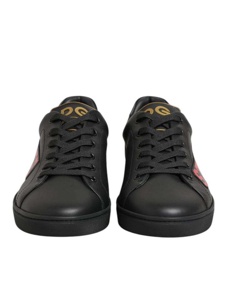 Dolce &amp; Gabbana Black Street Life Low Top Men Sneakers Shoes