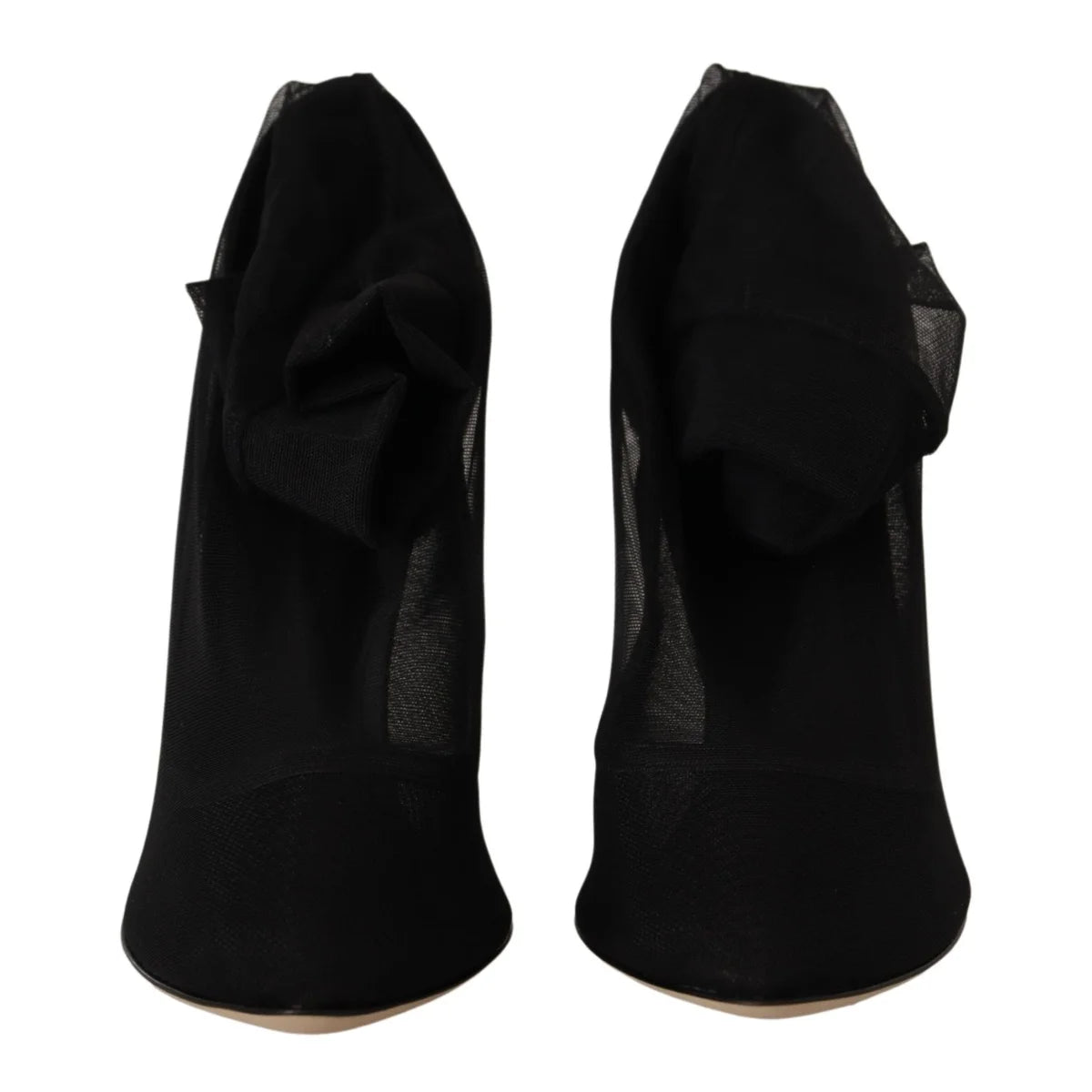 Dolce & Gabbana Black Stretch Sock Boot Pumps