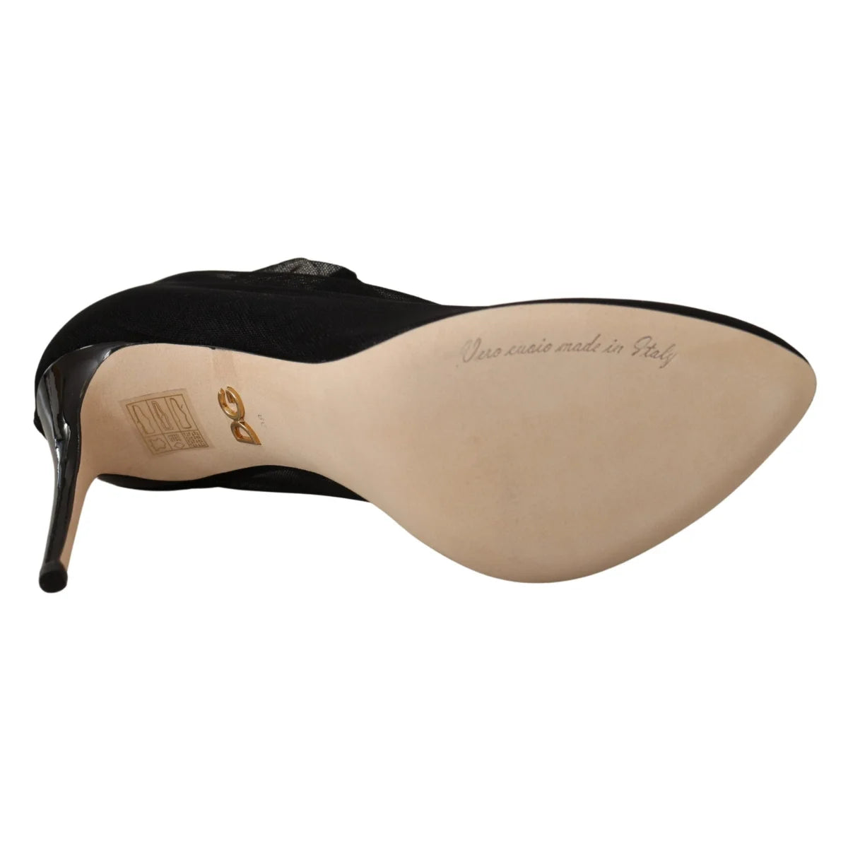 Dolce & Gabbana Black Stretch Sock Boot Pumps