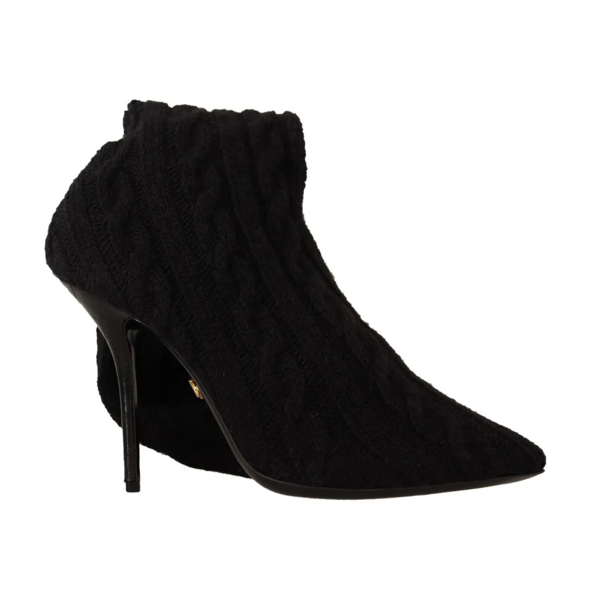 Dolce Gabbana Black Stretch Sock Boots for Effortless Glamour &