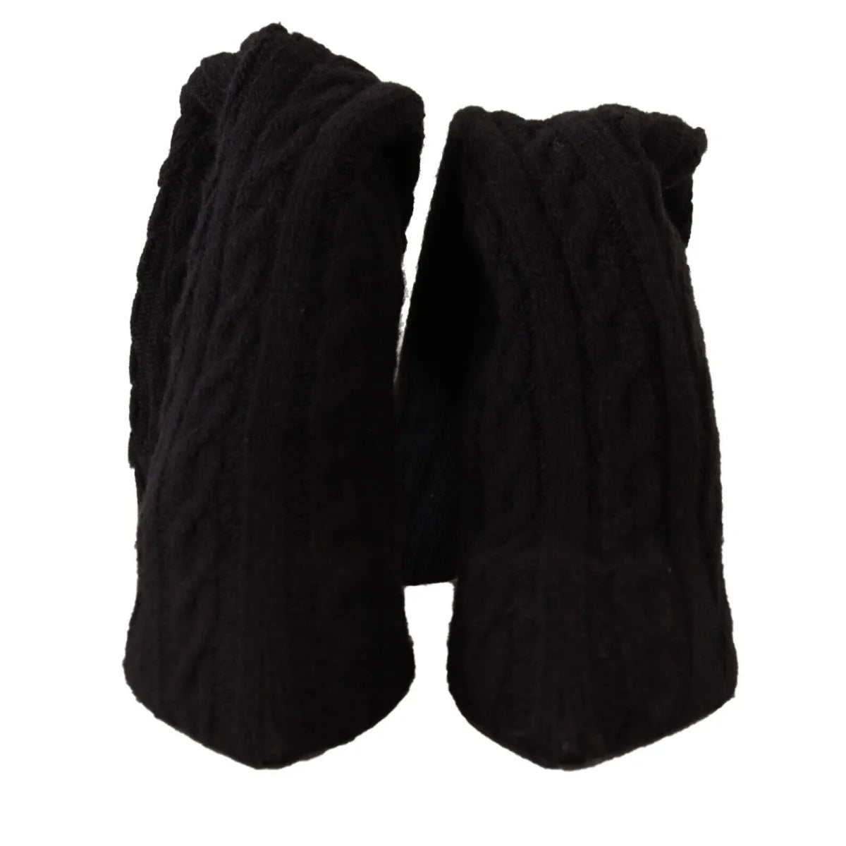 Dolce Gabbana Black Stretch Sock Boots for Effortless Glamour &