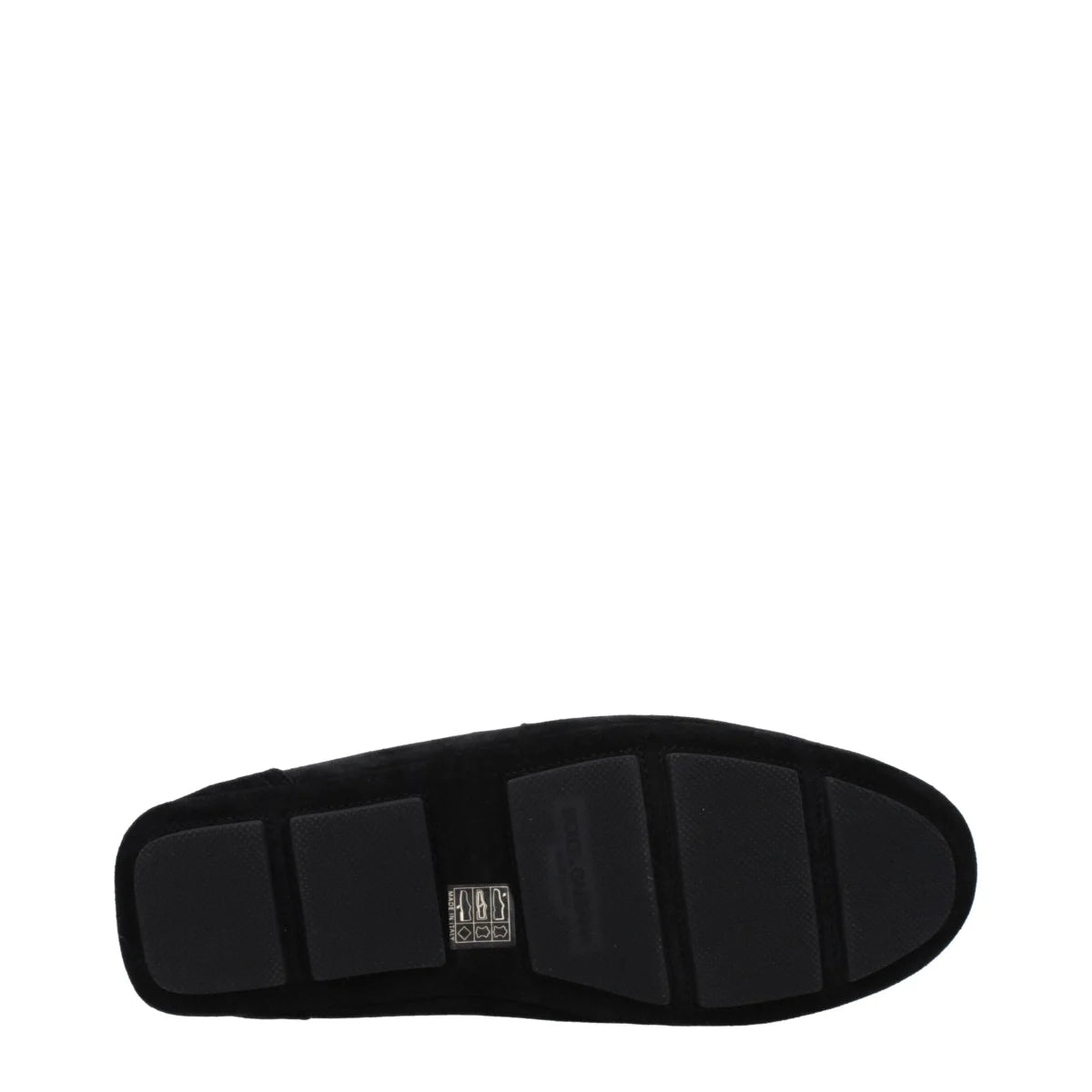 Dolce&Gabbana Black Suede Loafers A50599AS70780999 Back Logo Style Dolce & Gabbana