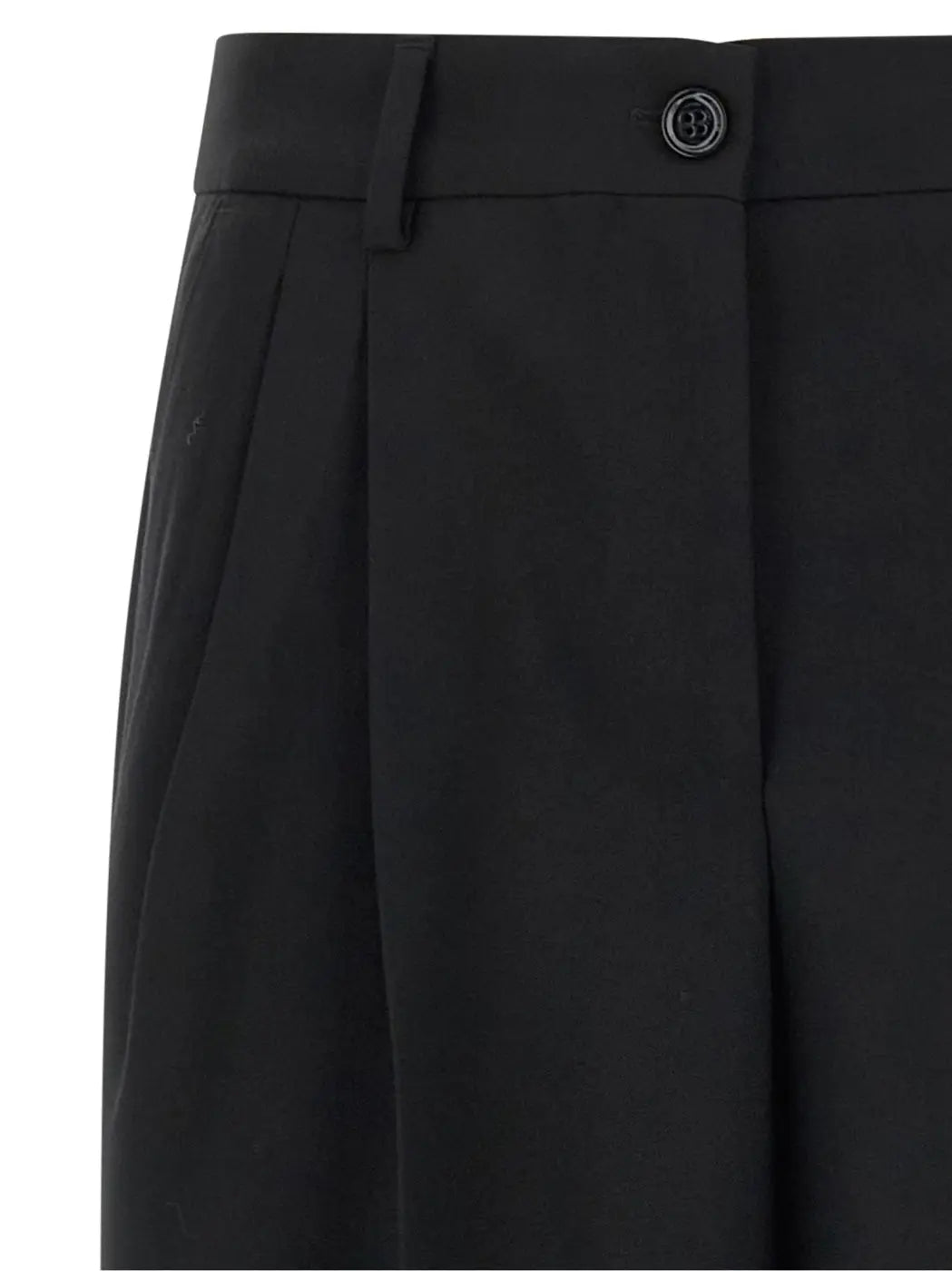 Dolce &amp; Gabbana Black Virgin Wool Dress Pants