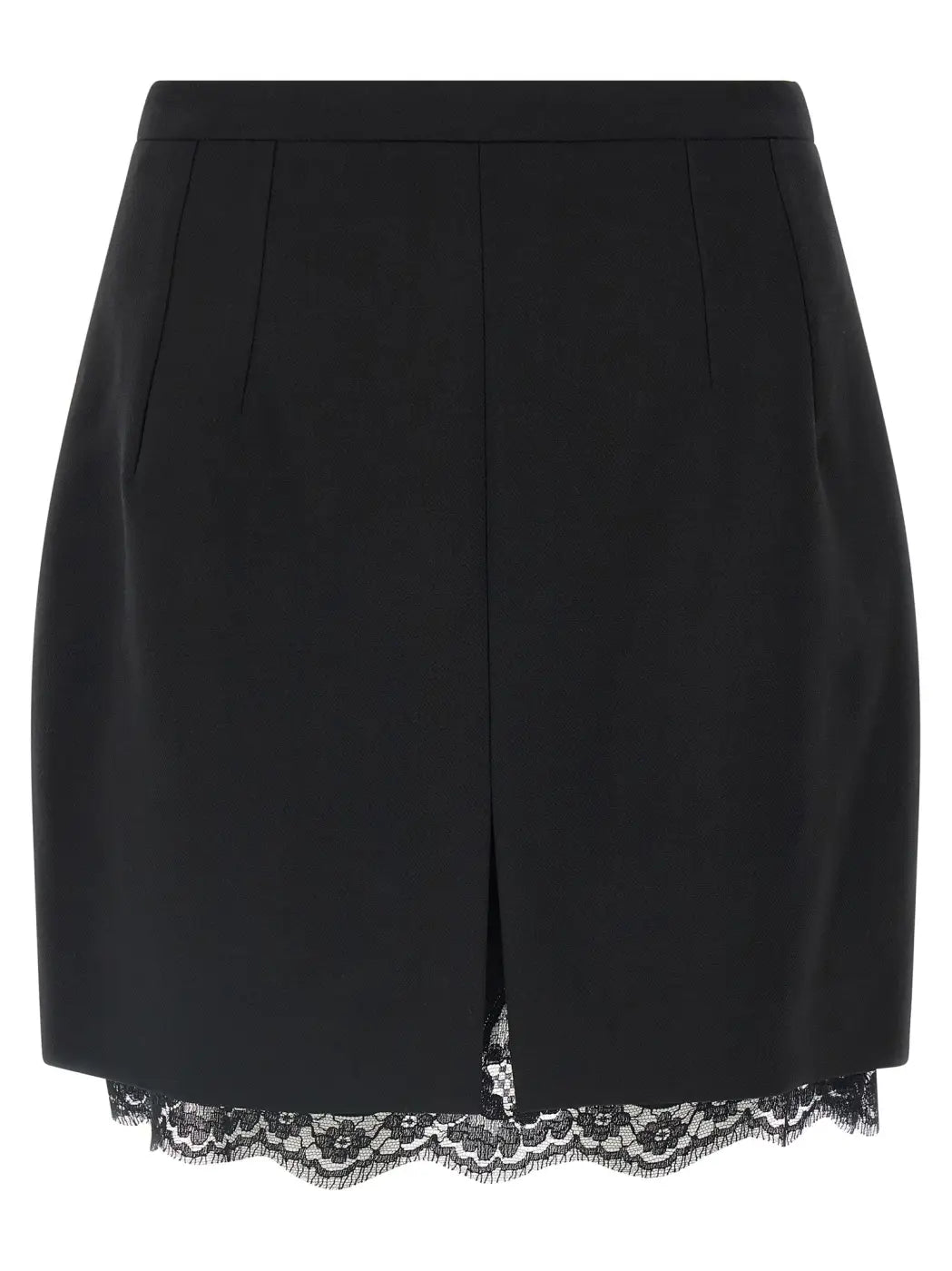 Dolce &amp; Gabbana Black Virgin Wool Long Skirt