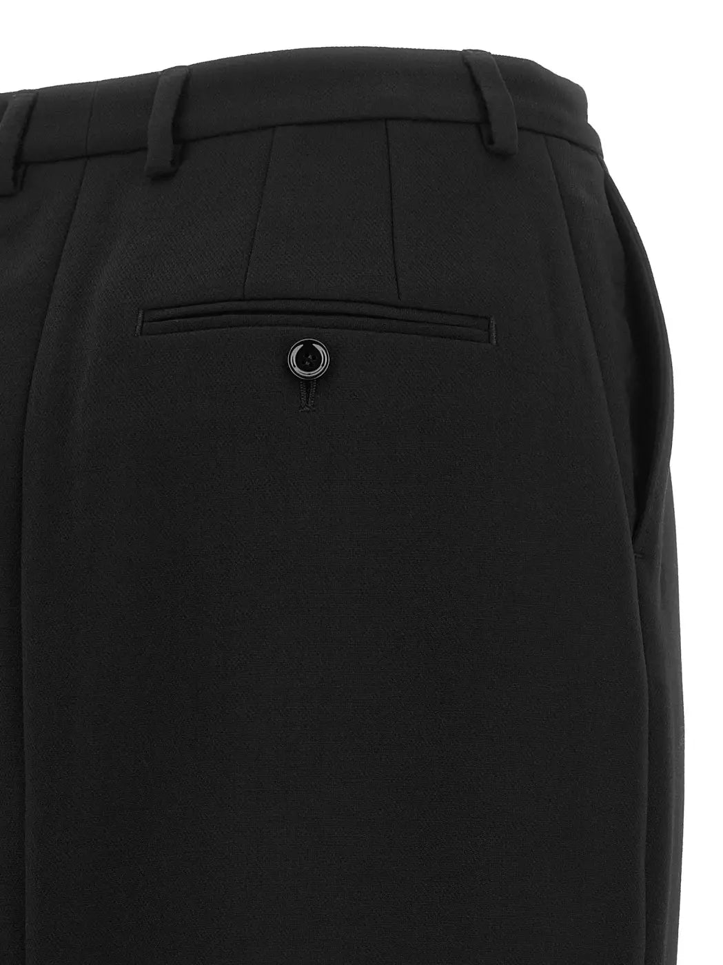 Dolce &amp; Gabbana Black Virgin Wool Midi Skirt