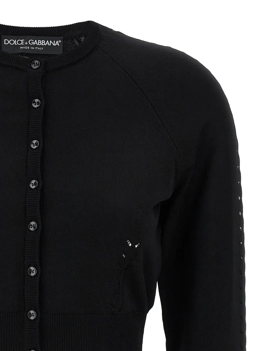 Dolce &amp; Gabbana Black Viscose Cardigan