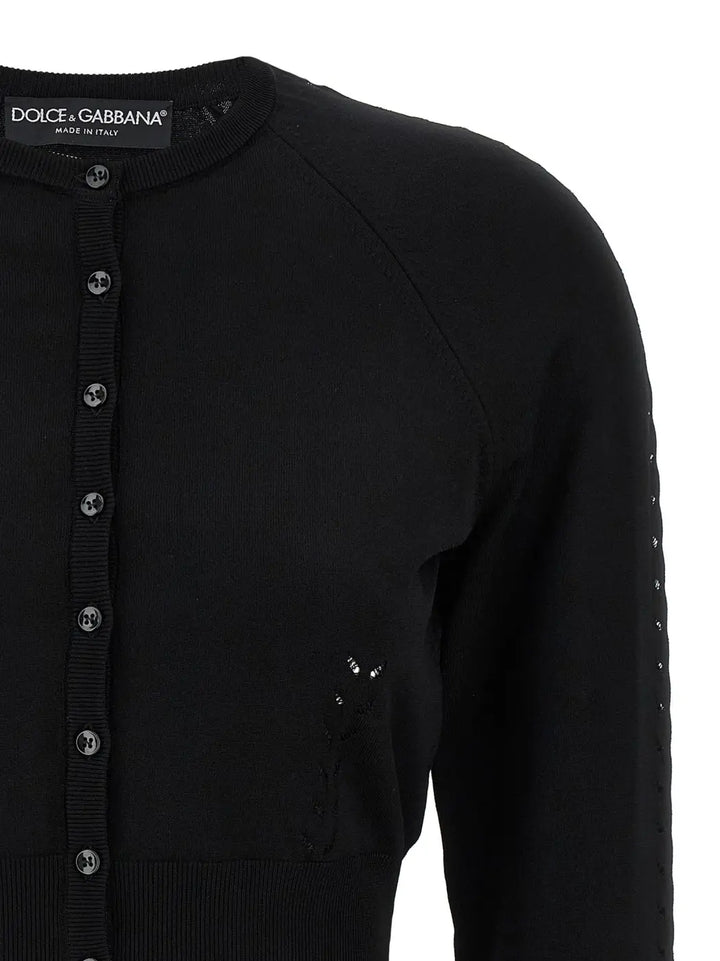 Dolce &amp; Gabbana Black Viscose Cardigan