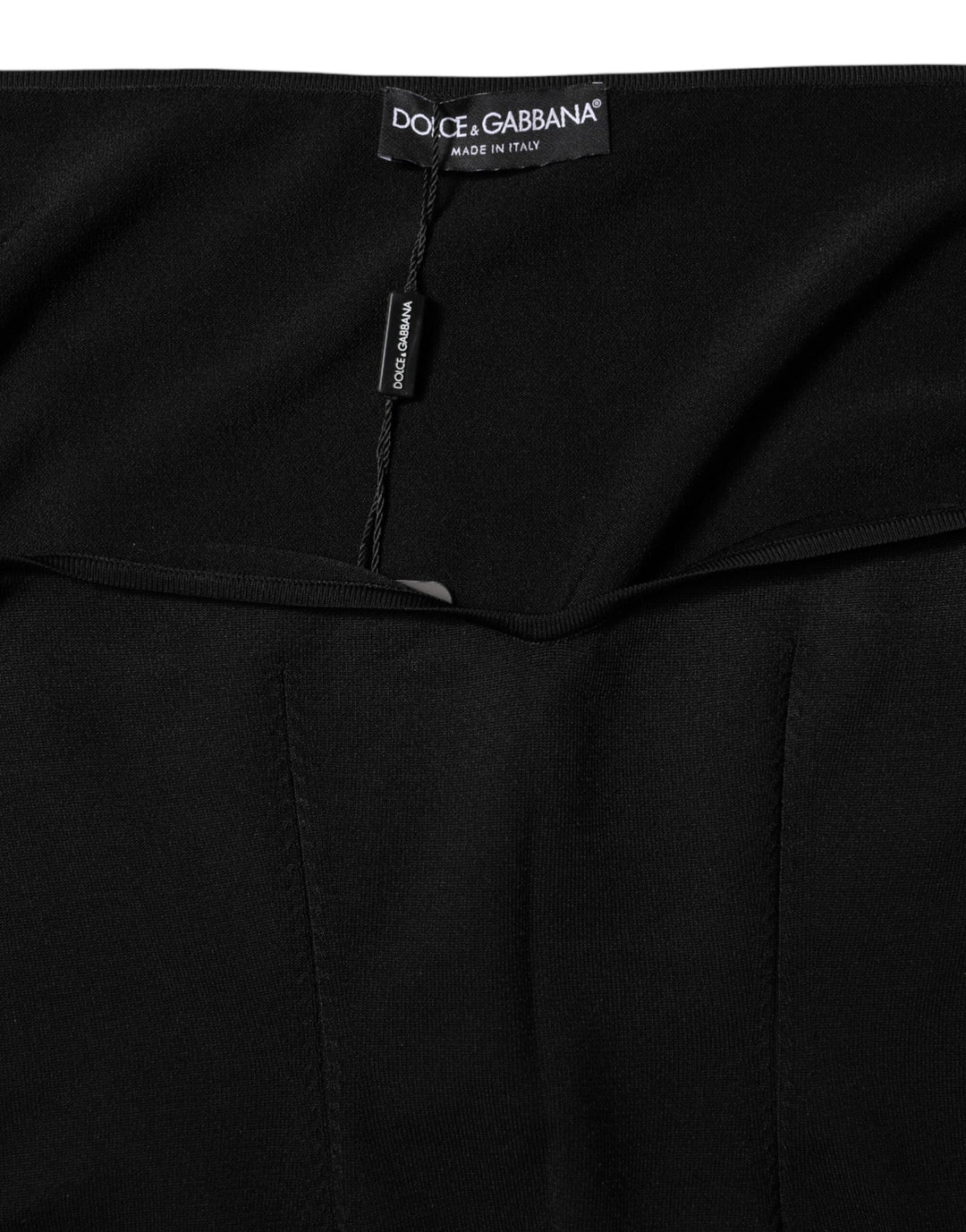 Dolce &amp; Gabbana - Black Viscose Long Sleeve Pullover Blouse Top