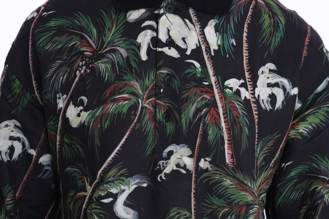 Dolce &amp; Gabbana Black Volcano Sicily Short Sleeve T-shirt
