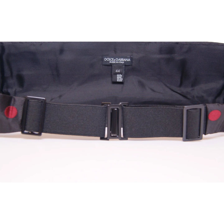 Dolce & Gabbana Black Waist Smoking Tuxedo Cummerbund Belt