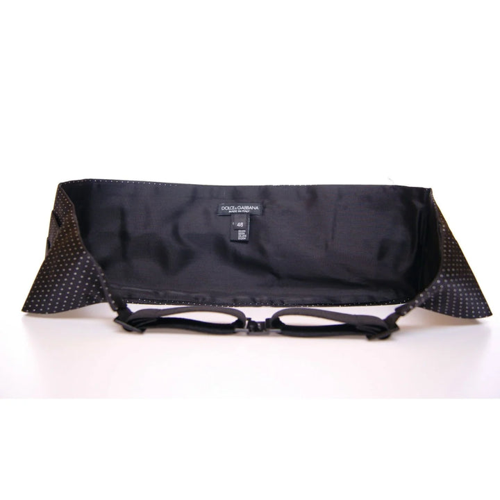 Dolce & Gabbana Black Waist Smoking Tuxedo Cummerbund Belt