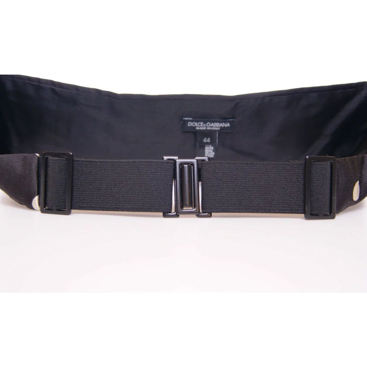 Dolce & Gabbana Black Waist Smoking Tuxedo Cummerbund Belt