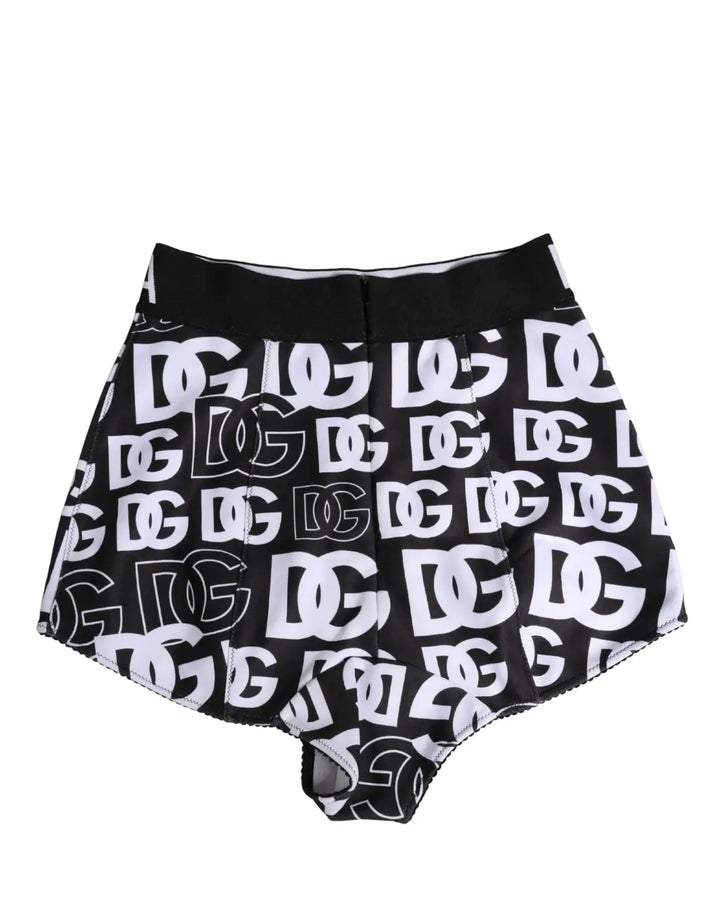 Dolce &amp; Gabbana Black White DG Logo Waistband Girdle Underwear