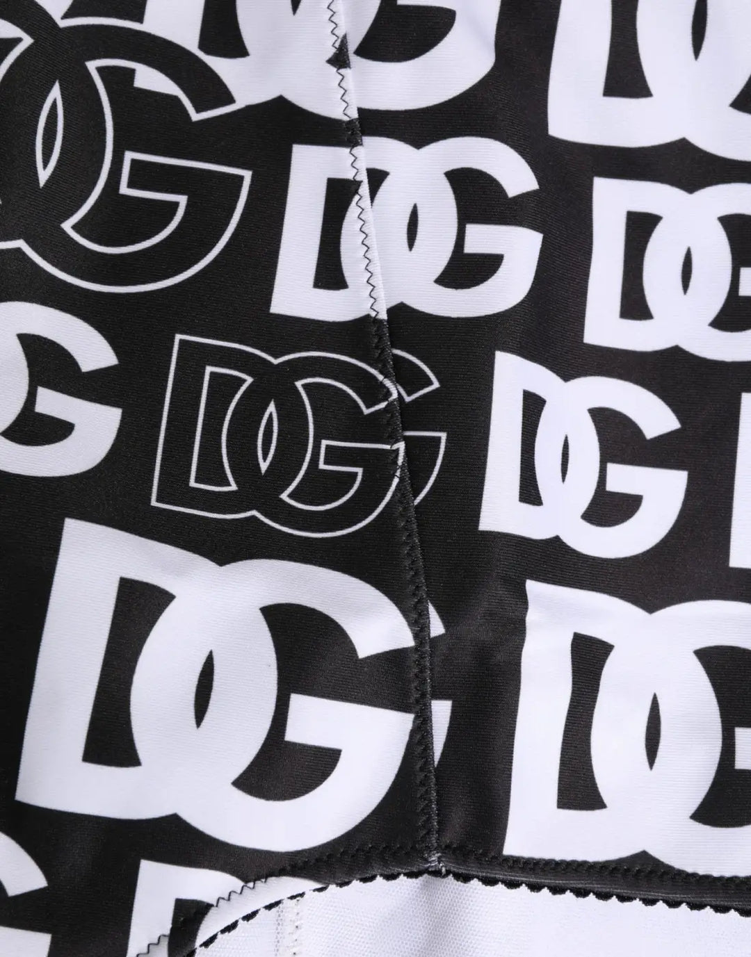 Dolce &amp; Gabbana Black White DG Logo Waistband Girdle Underwear
