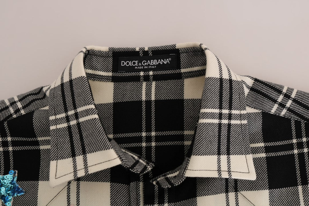 Dolce &amp; Gabbana Shirts - Women’s Black White Fairy Tale Crystal Shirt