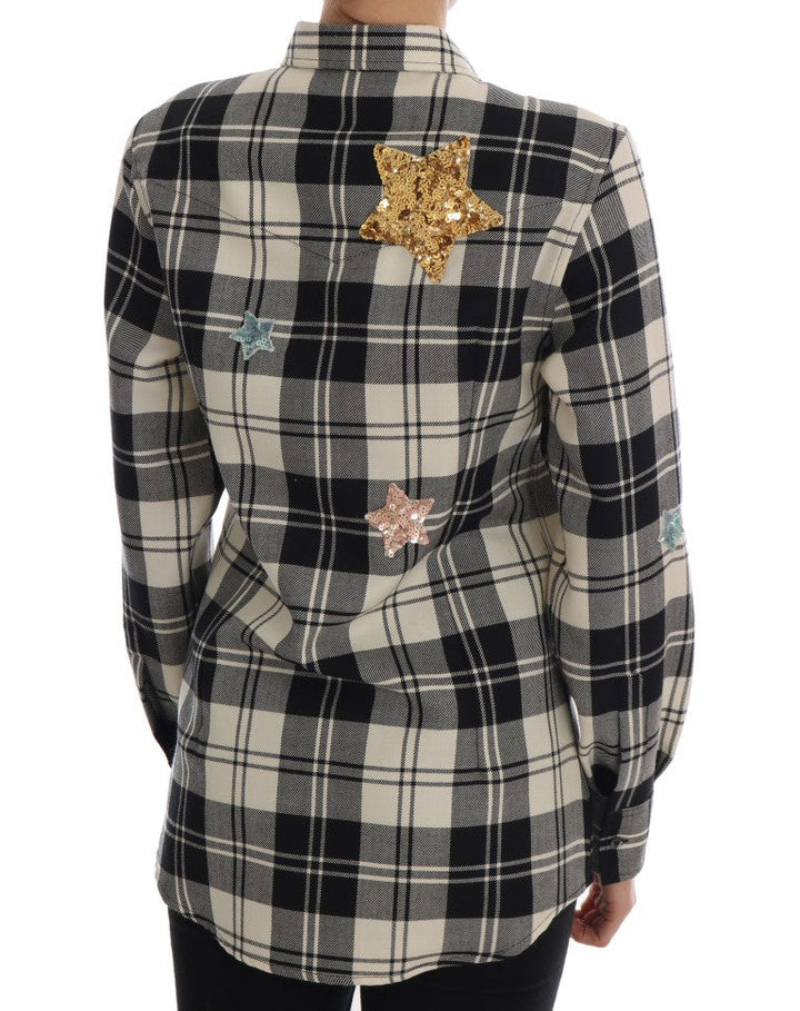 Dolce &amp; Gabbana Shirts - Women’s Black White Fairy Tale Crystal Shirt