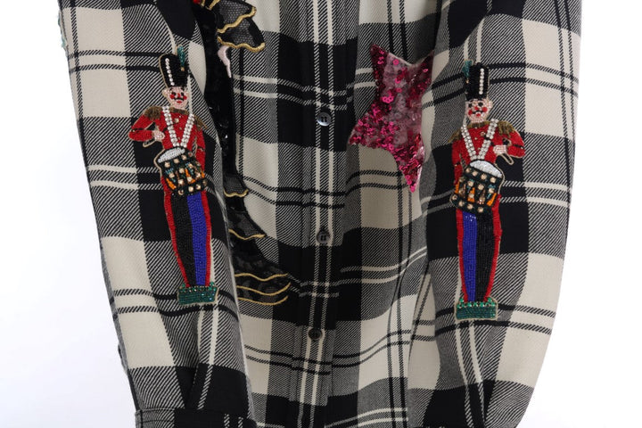 Dolce &amp; Gabbana Shirts - Women’s Black White Fairy Tale Crystal Shirt